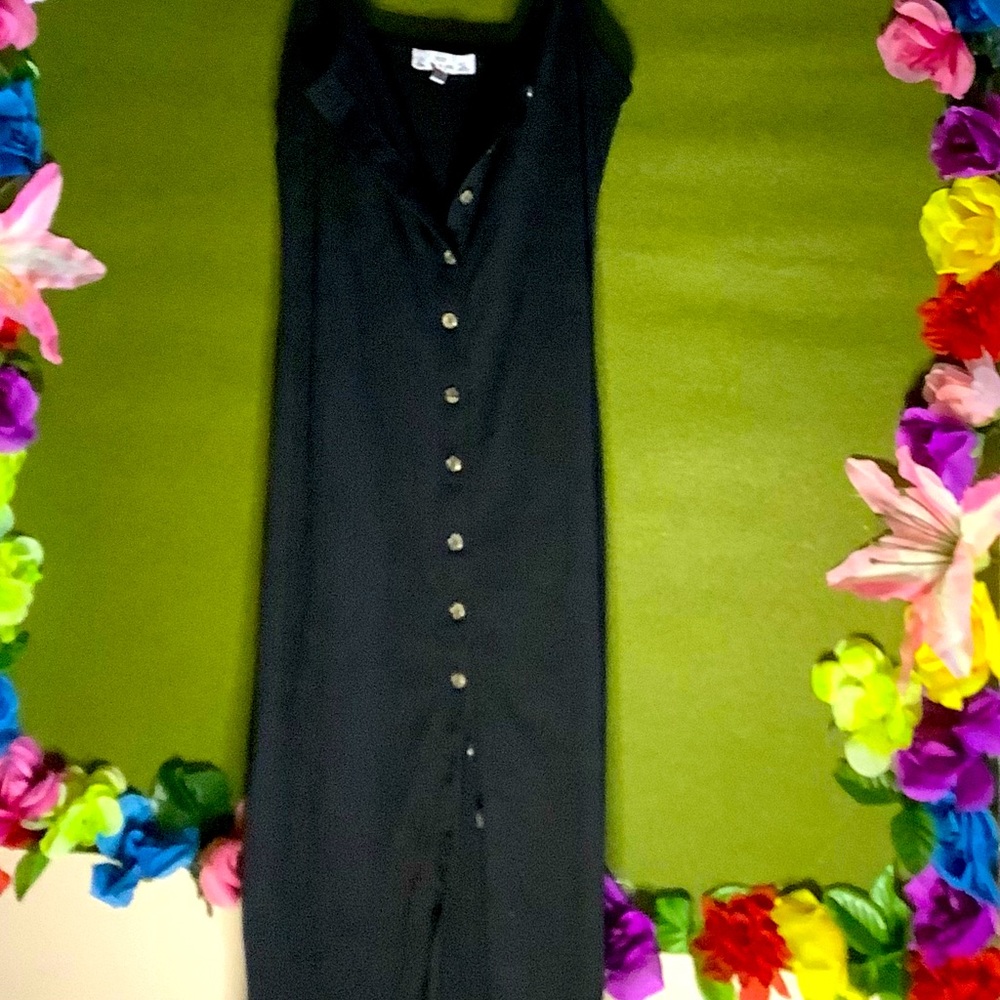 Black sexy long dress